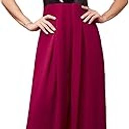 Women's Solid Relaxed Fit Short Sleeve V-Neck Straight Jumpsuit with Pockets-46