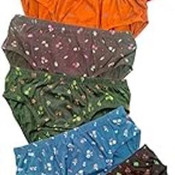 IROVI (Pack of 6) Women and Girls Printed Brief Panties, Innerwear for Women,100% Cotton Fabric, Anti-Bacterial Premium Soft Wear Multicolour Cotton Panty's-picture-52