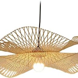 MERISHOPP®Hand Woven Bamboo Pendant Light Rustic for Kitchen Island Dining Room Cafe|Home & Garden | Lamps, Lighting & Ceiling Fans | Chandeliers & Ceiling Fixtures-image-32