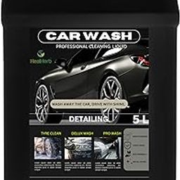 Car Wash Liquid 5L Car Shampoo with Foam Booster 5 Litre - Suitable for Both Bucket & Machine Wash - Car Washing Accessories With PH Neutral Formula - Bubblewash Snow Car Foam Shampoo-picture-14