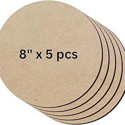 Round MDF Board for Art Craft, 3mm Wood Round MDF Board for Lippan Art, Resin Art, Mandala Art, Pyrography, Painting MDF Sheet | Pack of 5 (3 Inch)-image-58