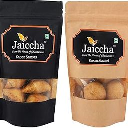 Jaiccha Ghasitaram Pack of 2 Farsan Samosa and Farsan Kachori-image-1