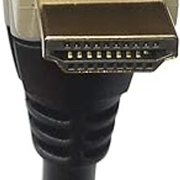 CABLESETC HDMI 2.0 4K Extension Cable Adapter compatible for Amazon Fire TV Stick and other HDMI Dongles (Type 1 - UP, Gold)-9