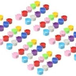 ATORSE® 5x50 Pcs Plastic Pigeon Leg Rings Bird Rings Identification Race Colorful Ring|Bird Supplies|Other Bird Supplies-image-16