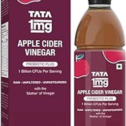 Tata 1mg Apple Cider Vinegar ACV Probiotic Plus, For Weight Management & Gut Health, For Men & Women, Raw, Unfiltered & Unpasteurized with The Mother of Vinegar (Pack of 1, 500ml)-image-40
