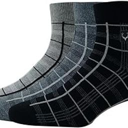 Men's Cotton Quarter Crew Ankle Length Socks (Pack Of 3) Grey Melange, Anthra Melange, Black-image-90