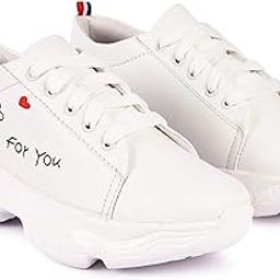 Women's Sneaker Walking Shoes for Girl's White Shoes Collections-image-83