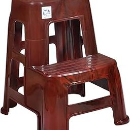 Nilkamal STL 21 Strong and Durable Plastic Step Stool for Home, Bedroom, Bathroom, Kitchen, Living Room, Office, Adult, Kids, Children's and Garden Stool with high Load Capacity. (Rose Wood)-12