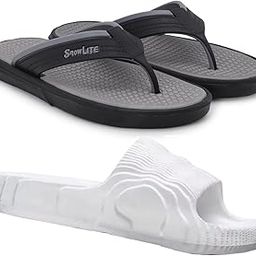Combo Pack of 2 Slipper/Flip Flops/Slides/Clogs/Sandals for Men (V-121 Vs Addi)-image-58
