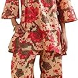 Mystic Garden Cotton Co-ord Set for Women-image-30