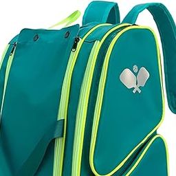 UJEAVETTE Pickleball Racquet Bag Equipment Badminton Bag for Backpacking Outdoor Women Green-image-56