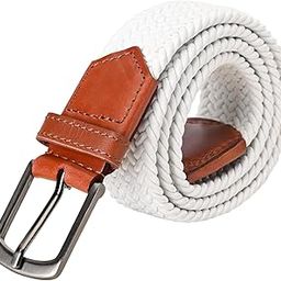 Braided Golf Belt with Brown Leather Accents-image-41