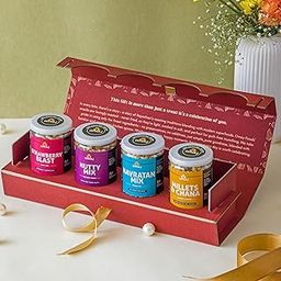 Omay Foods Gourmet Snacks Gift Box | Healthy Snacks & Dry Fruits | Corporate Gifts for Clients & Employees | Wedding Return Gifts | Housewarming & Festive Gift Hamper I Premium Gift Pack I Diwali Hamper I Diwali Gift Box-image-31