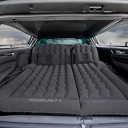 Robustt SUV Car Inflatable Bed - Black (Pack of 1) | 2 Air Pillow & Air Pump | Car Sleeping Bed for Kids | Car Back Seat Bed | Quick Inflatable Bed | Car Bed for Trip, Camping, Picnic, Pool & Beach-0