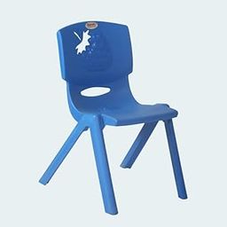 Supreme Strawberry Plastic Kids Chair, 3-9 Years, French Blue Set of 1-image-2