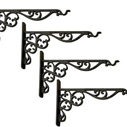 Growfynd ® Metal Wall Hook Hanging Plant Bracket Decorative Straight Plant Hanger for Pots, Bird Feeders, Planters, Lanterns, Macrame, Wind Chimes Indoor Outdoor (Pack of 4)-image-67