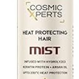 Cosmic xperts hair heat protection spray infused with hydrolyzed keratin protein|argan oil|smooth n shine|frizz reduction|200ml-42