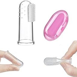 AEREX Premium Silicone Baby Finger Toothbrush Travel-Friendly Oral Care Great for Massaging & Cleaning Gums Use Soft Brush For Kids & New Born Baby Kids Finger Toothbrushes (Pack of 1)-image-18
