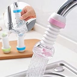 HUNCHA Water Filter Faucet, Water Filter for Sink Bathroom, Faucet Extender for Kitchen Sink, 360° Adjustable Shower Head Filter Shower Faucet Handle for Kitchen-Bathroom, Random Color, Pack of 1-picture-13