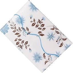 VELURA Wipe Clean PVC Vinyl Tablecloth Floral Table Cover Protector Light Blue#2|1 x Lunch Box|Tablecloths| Kitchen, Dining & Bar-image-16