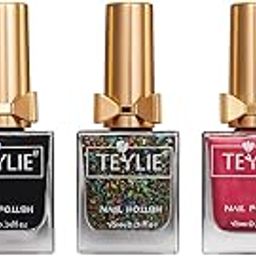TEYLIE Luxe Glamour Nail Polish Set, 5 Colors, 15ml Each, High-Gloss Finish, Quick-Dry Formula, Chip-Resistant, Professional Salon Quality-image-9