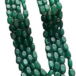 Jade Green Beaded Layered Necklace for women - 20 Inches- 4 Line-image-75