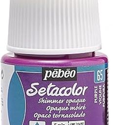 Pebeo Setacolor Opaque Fabric Paint 45-Milliliter Bottle, Shimmer Purple-image-4
