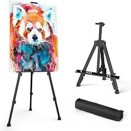 Chocozone 5feet Easel Stand for Painting Easel Stand for White Board with Adjustable Height & Angle Indoor & Outdoor Advertisement Board (Metal)-12
