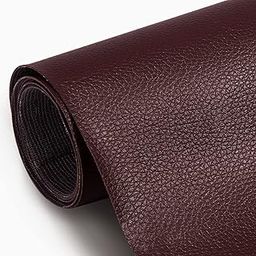 FYCAN Self Adhesive Leather Patch Sofa Repairing Subsidies Fabric PU Stick Brown Self-Adhesive Leather Repair Patch Stick on Sofa Repairing Car Bag Seat Subsidie - Brown-image-23