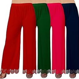 Womens Solid Pack of 4 Palzzo Set-image-73