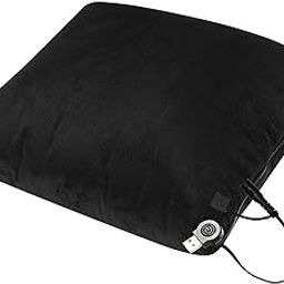 ARTISOUL® Winter Heated Pillow Blanket Folding Soft Heating Pad for Indoor Travel Home Black | Bedding | Blankets & Throws-image-82