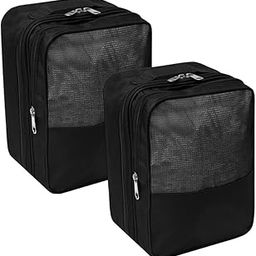 Homestrap Set of 2 Multipurpose Shoe Storage Bag | Travelling Footwear Holder Pouch | Shoes Organizer Space Saver for Travel, Home & Wardrobe (Black, Pack of 2) (Featured on Shark Tank)-picture-12