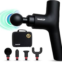 beatXP Bolt Prime Deep Tissue Massage Gun with Case (4000 mAH Battery) - Percussion Massager for Full Body Pain Relief of Neck, Back, Foot for Men & Women with up to 18 Months Warranty (Black)-image-46