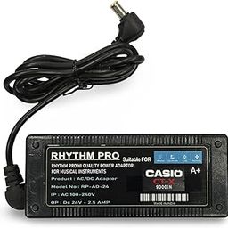 C A S I O CTX 9000in 24volt 2.5 amp Rhythm pro Orignal Quality Power Adapter Compatible with CTX9000IN Brand: RHYTHM PRO-42