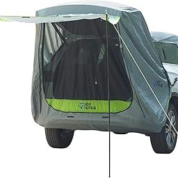 JoyTutus SUV Tailgate Tent with Awning Shade and Poles, Waterproof Camping Tent, Outdoor Travel Preferred, Universal Fit Most SUV- Green-image-42