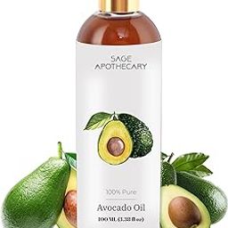 Sage Apothecary Avocado oil rich in biotin, and vitamins | Hydrating and Nourishing | For healthy skin and hair |100 ML-image-28
