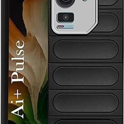 Jkobi Back Case Cover for Ai+ Pulse (Matte Liquid Silicone| Professional Wave Design | Camera Protection Ring | Shockproof Anti Slip Grip)-image-46