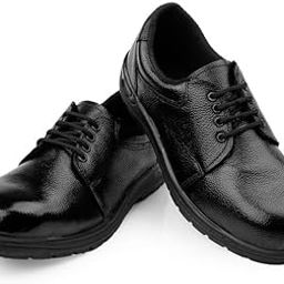 Safety Shoes for Men | Genuine Leather Upper | Steel Toe Cap | Lightweight PVC Sole | Industrial Work Shoes | Slip Resistant | Durable Footwear-picture-36