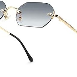 Vintage Rectangle Sunglasses Rimless Frameless Candy Color Glasses Women Men B7157-picture-47