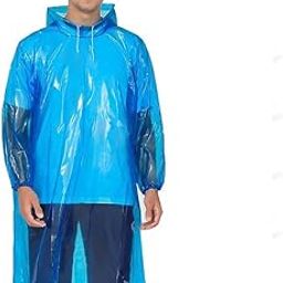 Waterproof Unisex Raincoat | Hooded Full Sleeves Outdoor Poncho for Men, Women, Boys & Girls | Disposable Travel Rainsuit Barsaati Durable PVC Rainwear-image-98