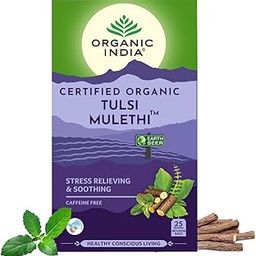 Organic India Tulsi Mulethi, 25 Tea Bags Flavour : Tulsi and Mulethi-image-70
