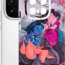 AtOdds Mobile Skin Sticker Wrap | Compatible for VIVO IQOO 13 (5G)| Scratchproof Matte Finish | Full Coverage for All Sides & Camera Protection (Radha Krishan)-image-68
