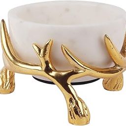 NikkisPride Marble Bowl Antler Stand Snacks Serving Bowl Centerpiece, 300 ML-image-15