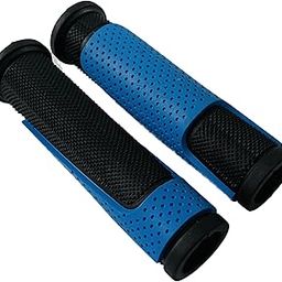 Shrenik Cycle Handle Grip for 24-29 Inch Bicycle Dual Color Soft Rubber Non Toxic Anti-Slip MTB/City Bicycle Handle Grip Length 13cm (Blue)-25