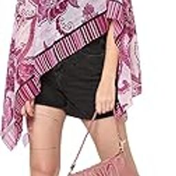 Women Pink & White Floral Printed 100% Polyester Half Sleeves Kaftan Top-12