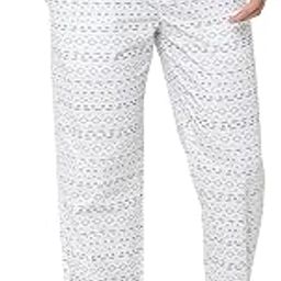 Men's White Printed Woven Cotton Full Length Elasticated Pyjama-picture-47
