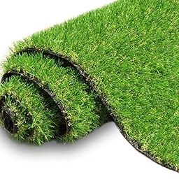 HBM Artificial Grass Rug - Low Maintenance, Rubber Back Faux Turf for Backyard, Playground, Patio, Dog Training, Synthetic Lawn and Indoor/Outdoor Spaces (25 MM) (6.5 X 15 Feet, Green)-image-55