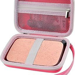 Case Compatible with HP Sprocket Select Portable/ 2nd Edition Instant Photo Printer, Travel Carrying Organizer Holder Fits for Zink Photo Paper, USB Cable and More Accessories (Box Only)- Pink-11