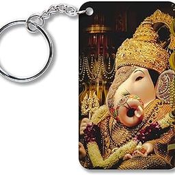 Premium Hindu God Chabi Ring Ganapati Bappa Key chains for Gifting, Bike, Scooty, Car Key Chain-picture-20