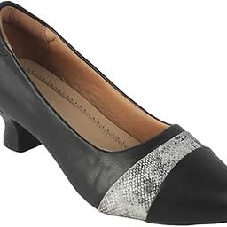 Frankfort Women's Dress Kitten Heel Pumps | Vegan Friendly Leather | TPR Sole-14
